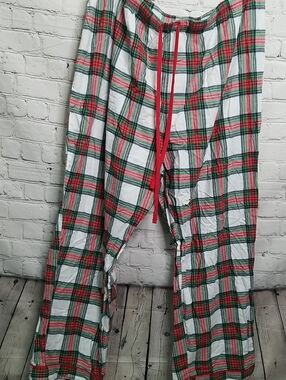 Target mens Christmas collection lounge pants size 2X plaid red/green EUC